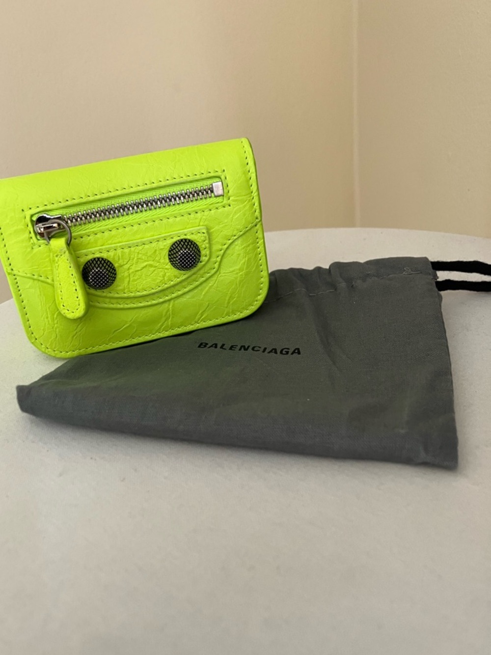 New Balenciaga Le Cagole Mini Tri-fold Wallet